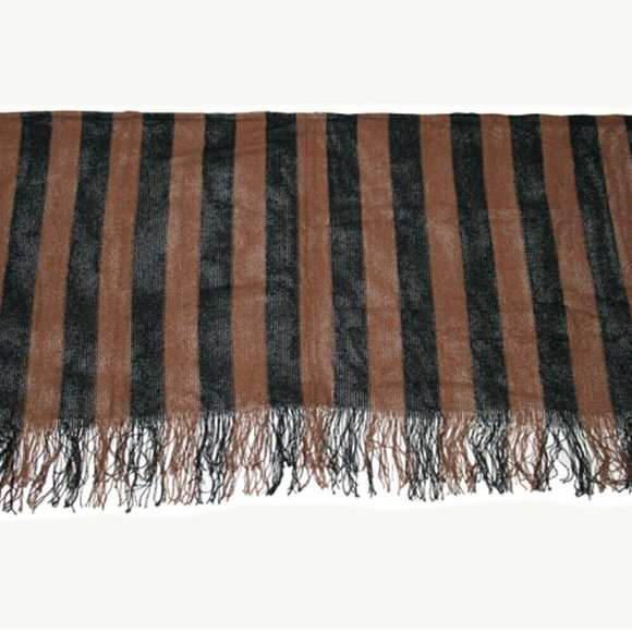 ENDI Shawl Stripe Vis Course Rayon Authentic USED - Picture 4 of 6